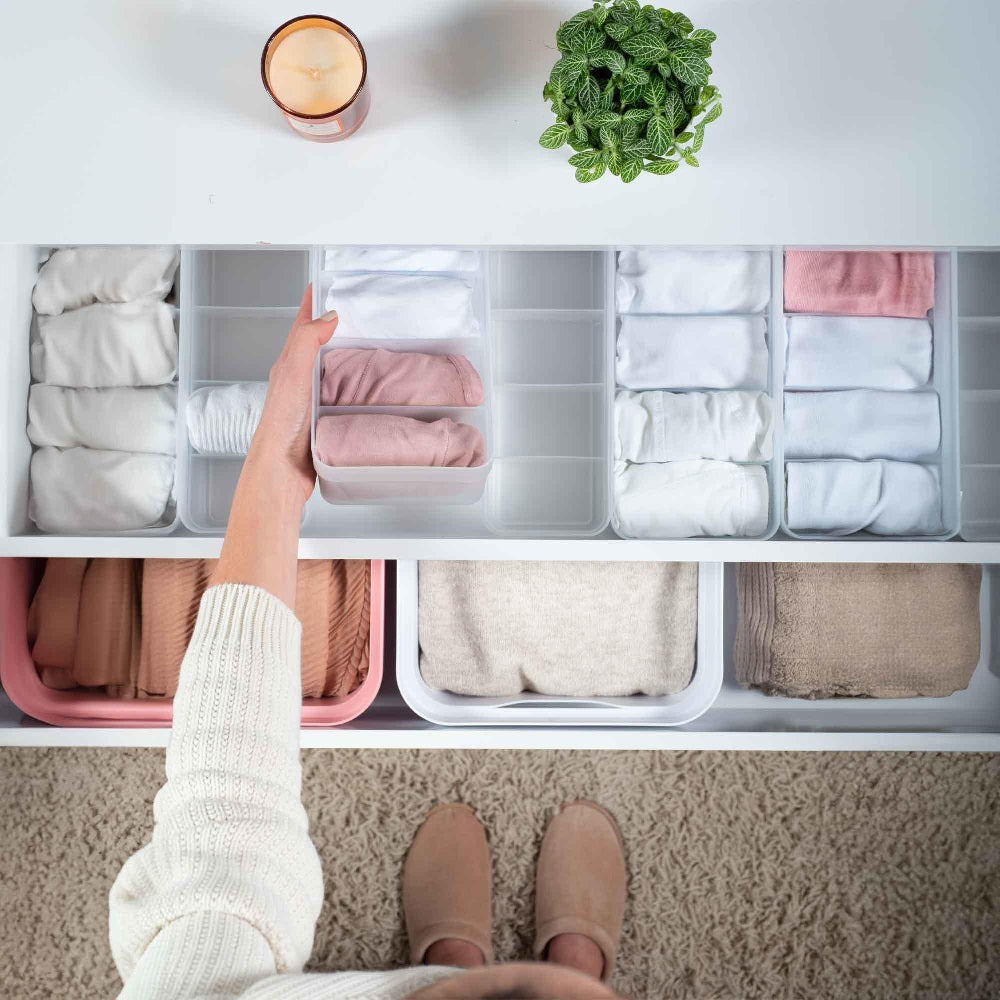 Organizador de Cajón Closet Logic Grande Blanco - Organiza2