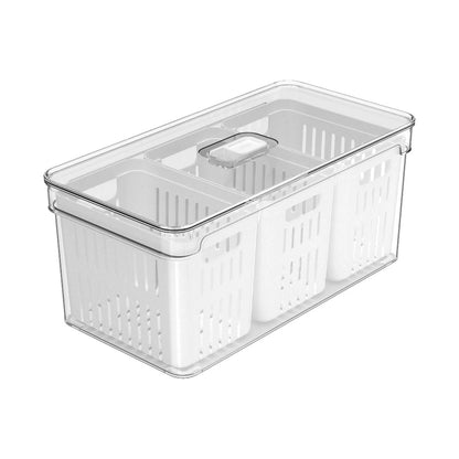 Organizador de Refrigerador Clear Fresh 3 Cestas 5 Litros