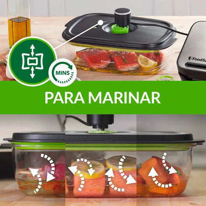 Pack Contenedores FoodSaver con Marinador (700 ml, 1.2 litros y 1.8 litros)